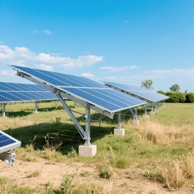 太陽光発電地上設置構造 地面スクリュー基礎 太陽光発電所用ソーラー地上設置システム