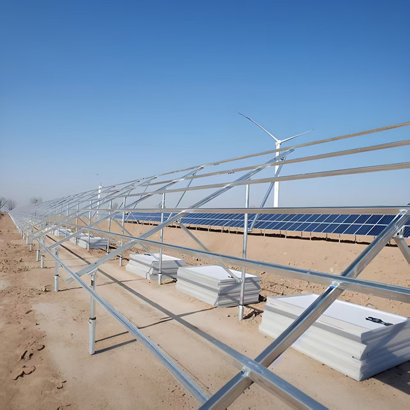 固い太陽光パネル設置支架 小規模・大型太陽光発電所のための柔軟な接続付きの地面設置ソリューション