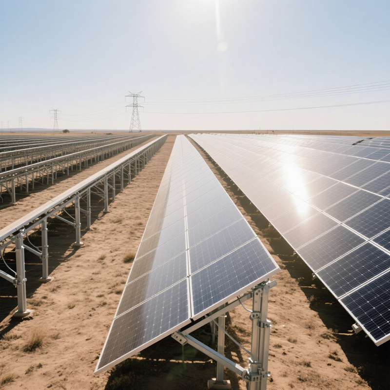 容易な設置と土地利用の改善のためのカスタマイズされた傾斜角度の地上太陽光発電マウントブラケット