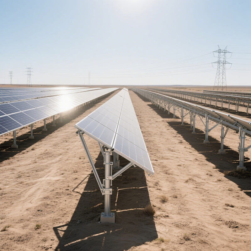 容易な設置と土地利用の改善のためのカスタマイズされた傾斜角度の地上太陽光発電マウントブラケット
