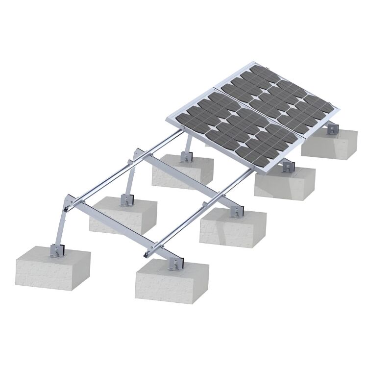 Solar Panel Mounting Brackets offering pre assembled rack and durable c steel beam support for solar power plant array mounting